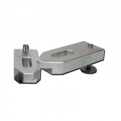 Height adjustable cast aluminum clamp M12